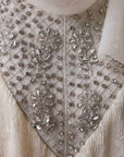 Ethereal Ivory Dress with Crystal Details