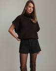 Chic Wool-Blend Shorts