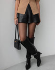 Faux Leather Shorts