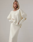 Oversized Ivory Wool Sweater