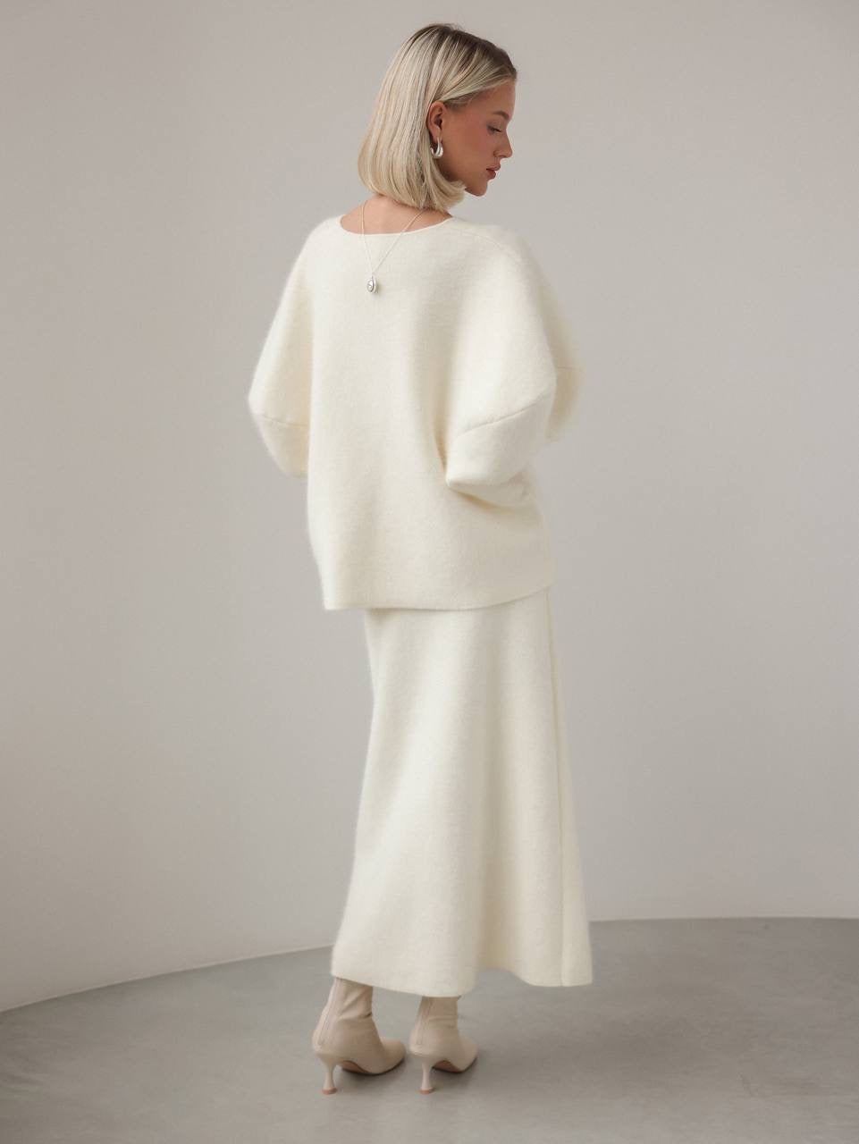 Oversized Ivory Wool Sweater