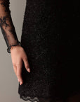 Sophisticated Black Lace Dress