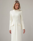 Elegant Minimal Ivory Dress