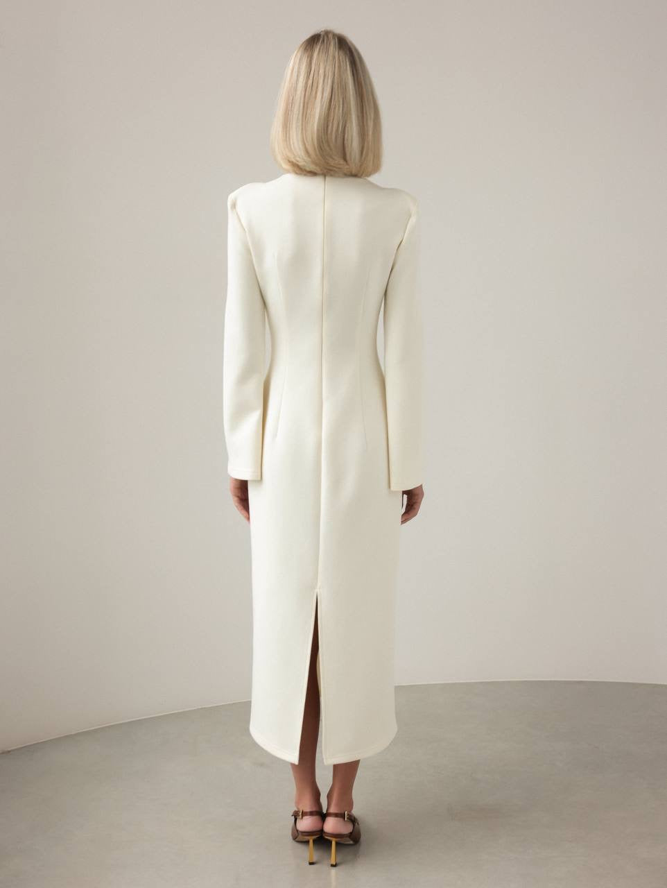 Elegant Minimal Ivory Dress