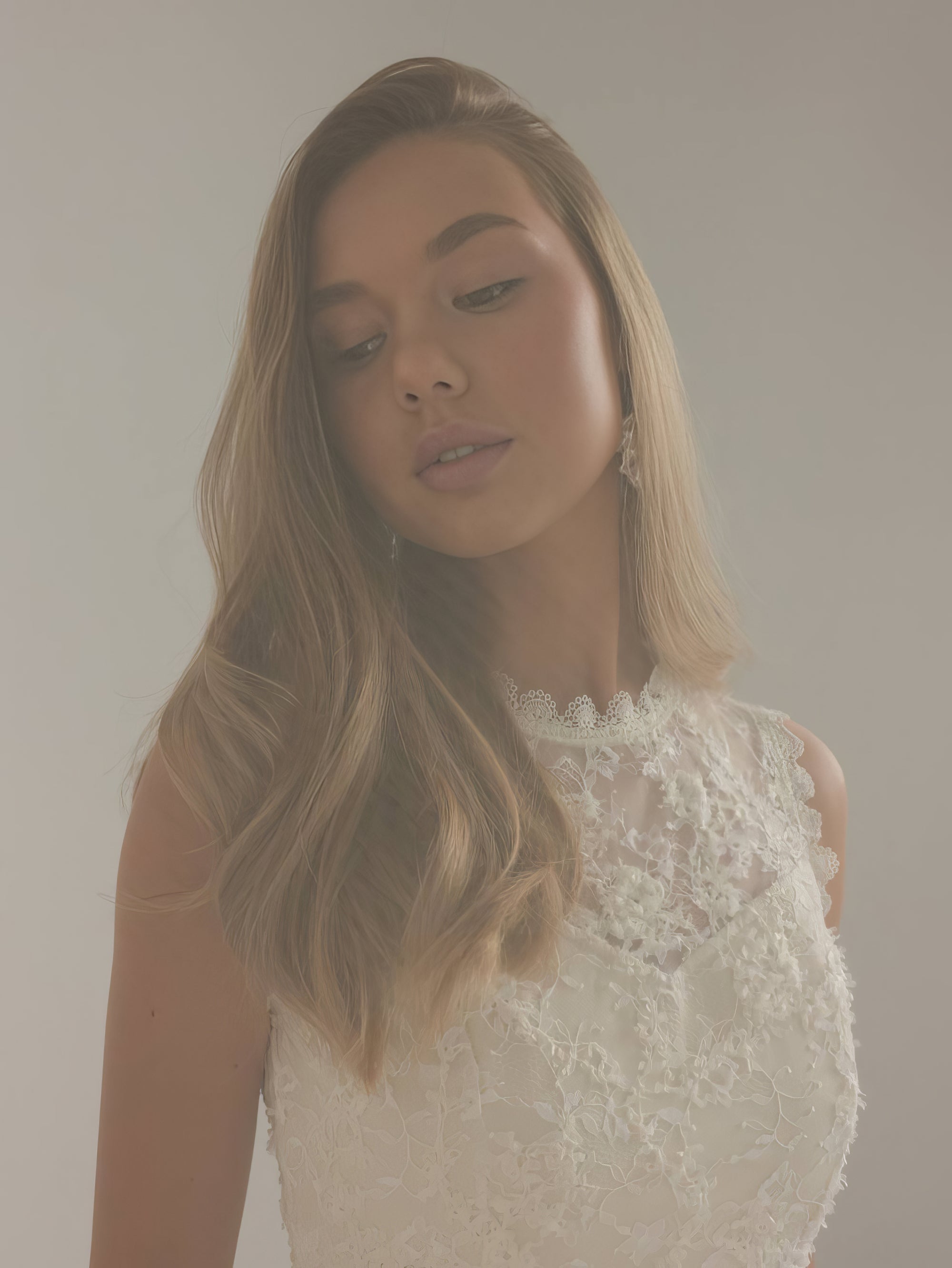 Chantilly Lace Peplum Midi Dress