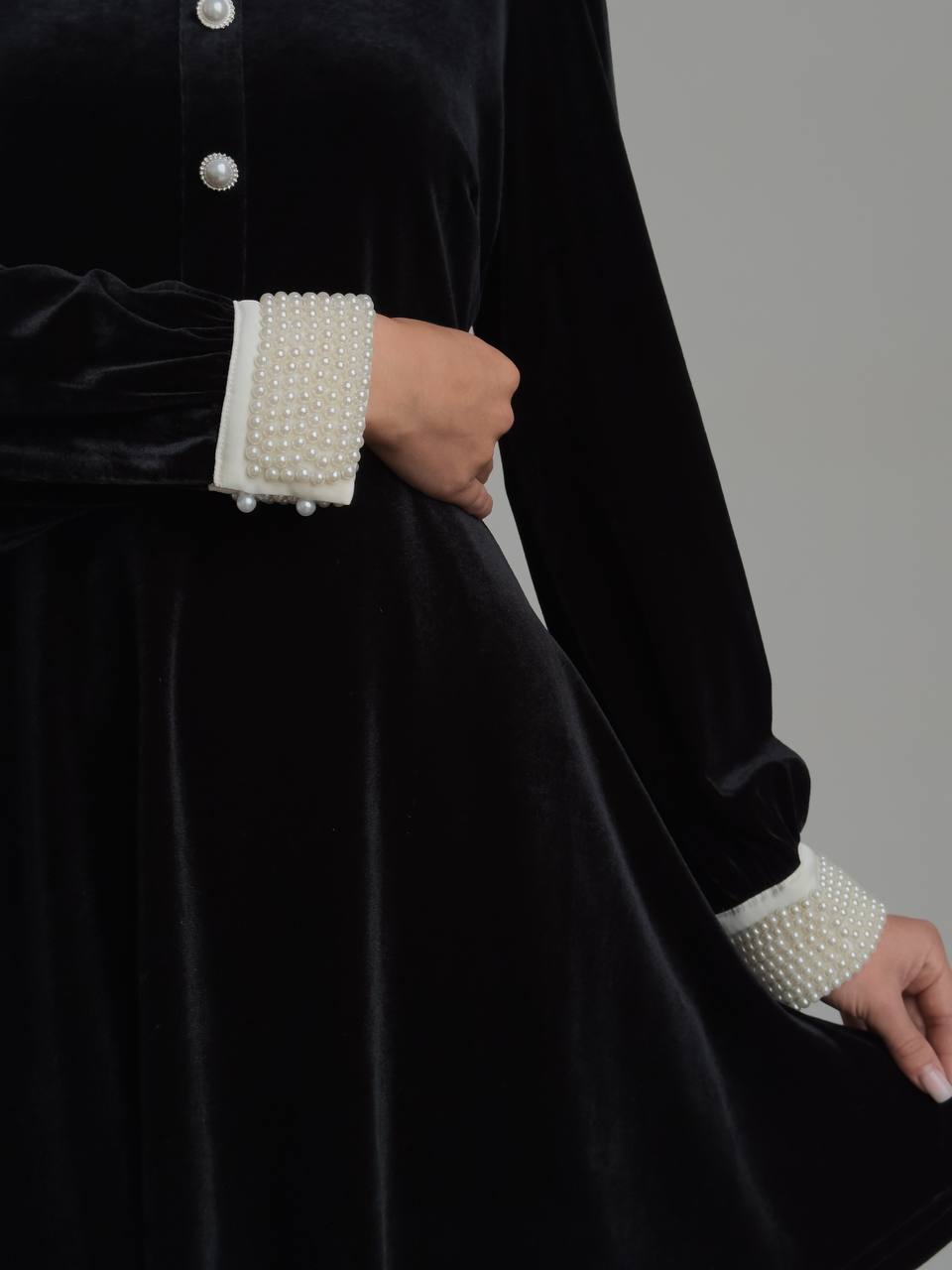 Moonlit Collar Dress