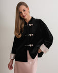 Noir Silk Charm Jacket