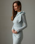 Mint Whisper Bow Dress