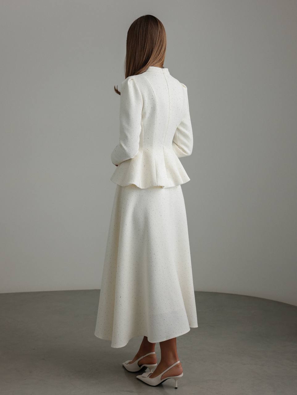 Crystal Bow Tweed Set