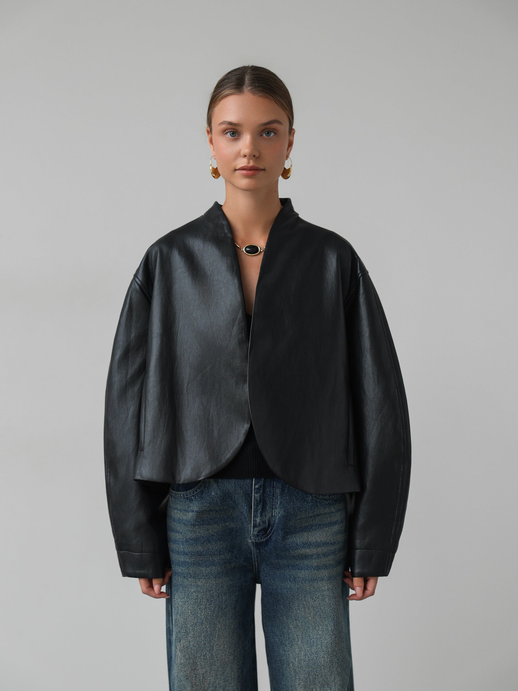 Midnight Fold Leather Jacket