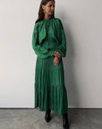Emerald Cascade Dress