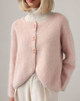 Soft Blossom Button Cardigan