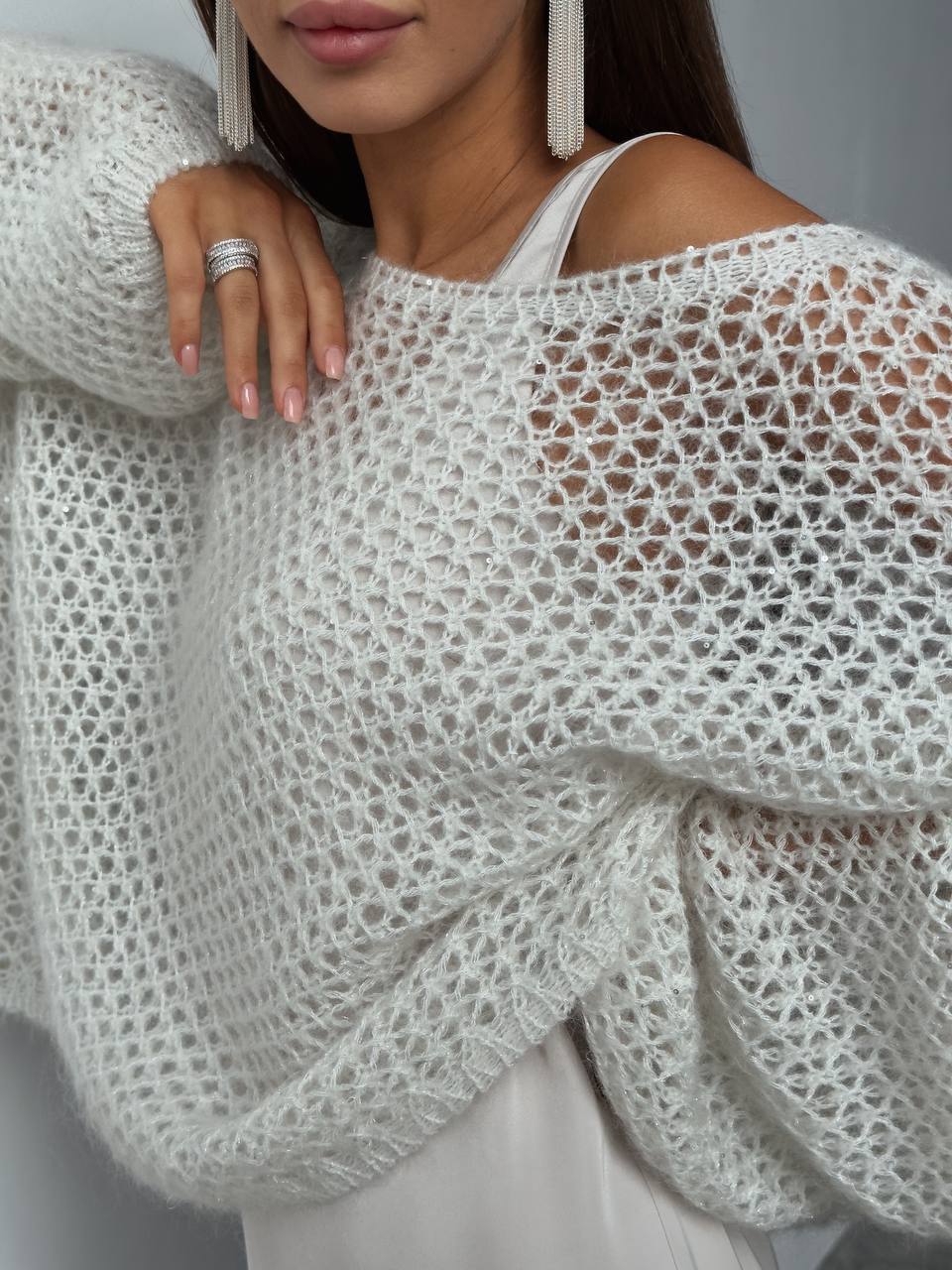 Ivory Cloud Slip Dress