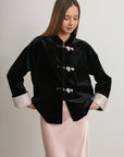 Noir Silk Charm Jacket