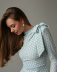 Mint Whisper Bow Dress