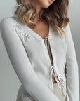 Ivory Butterfly Lace Top