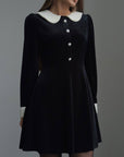 Moonlit Collar Dress