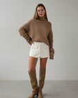 Oversized High Neck Sweater