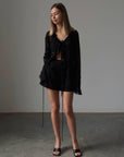 Elegant Black Chiffon Blouse - GodBlessDress