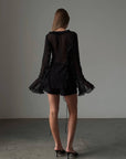 Elegant Black Chiffon Blouse - GodBlessDress