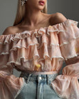 Romantic Ruffled Blouse - GodBlessDress