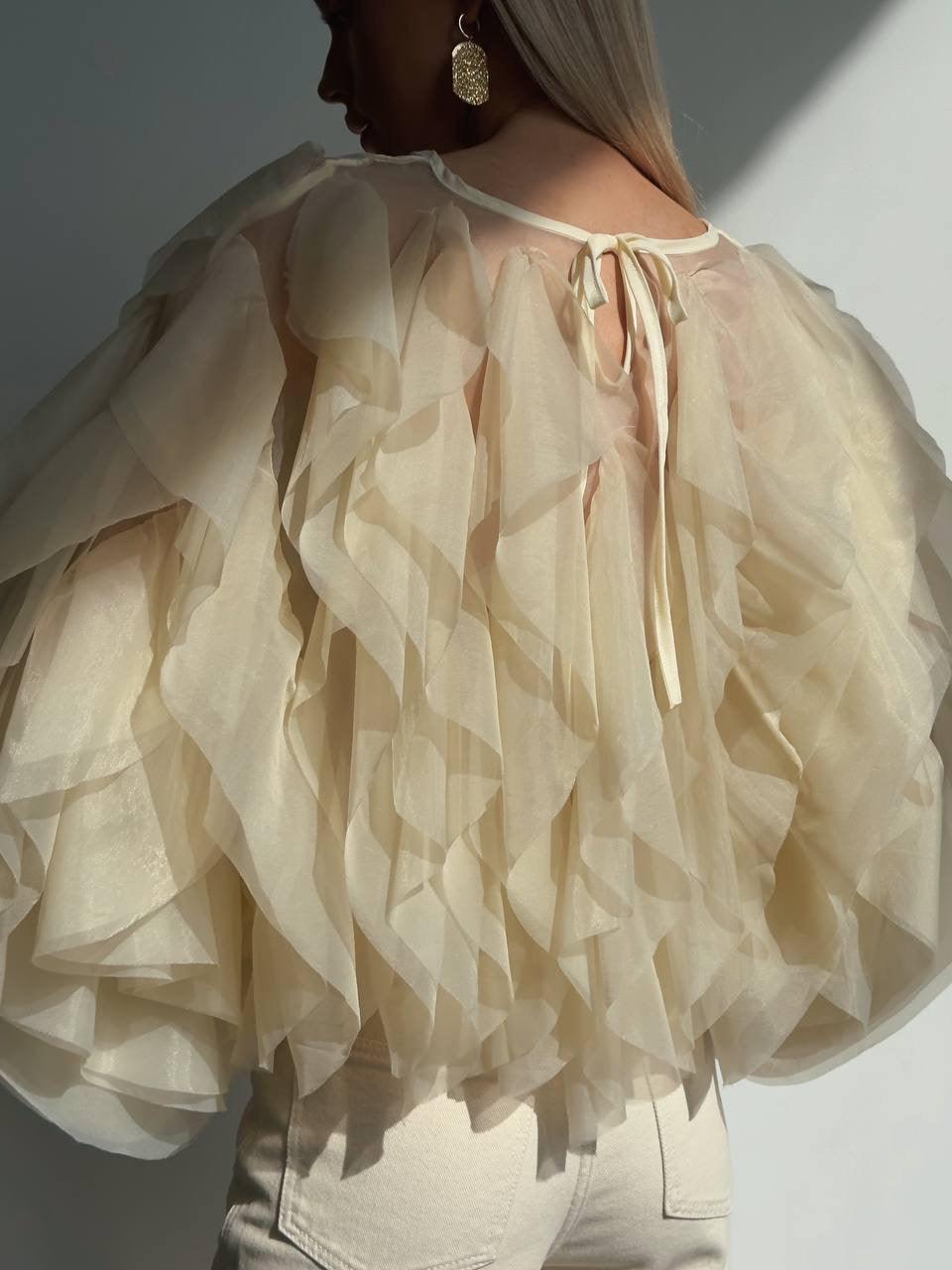 Elegant Ruffled Blouse - GodBlessDress