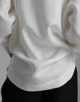 Asymmetric White Oversized Blouse