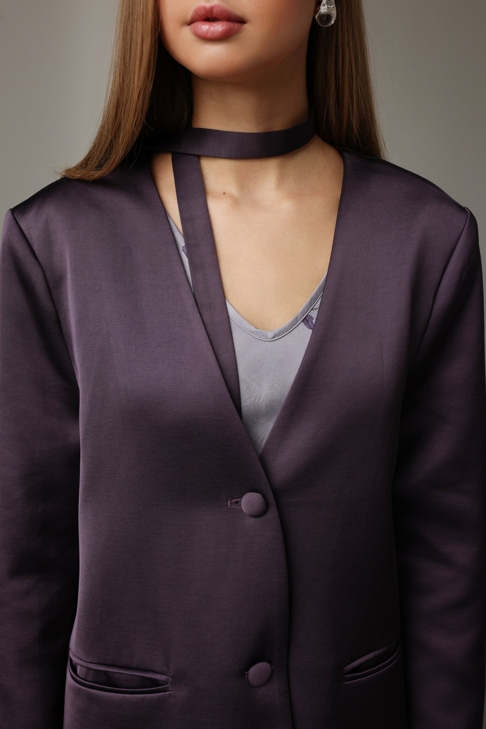 Midnight Plum Blazer