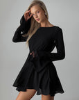 Elegant Black Mini Dress.