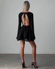 Elegant Black Mini Dress.