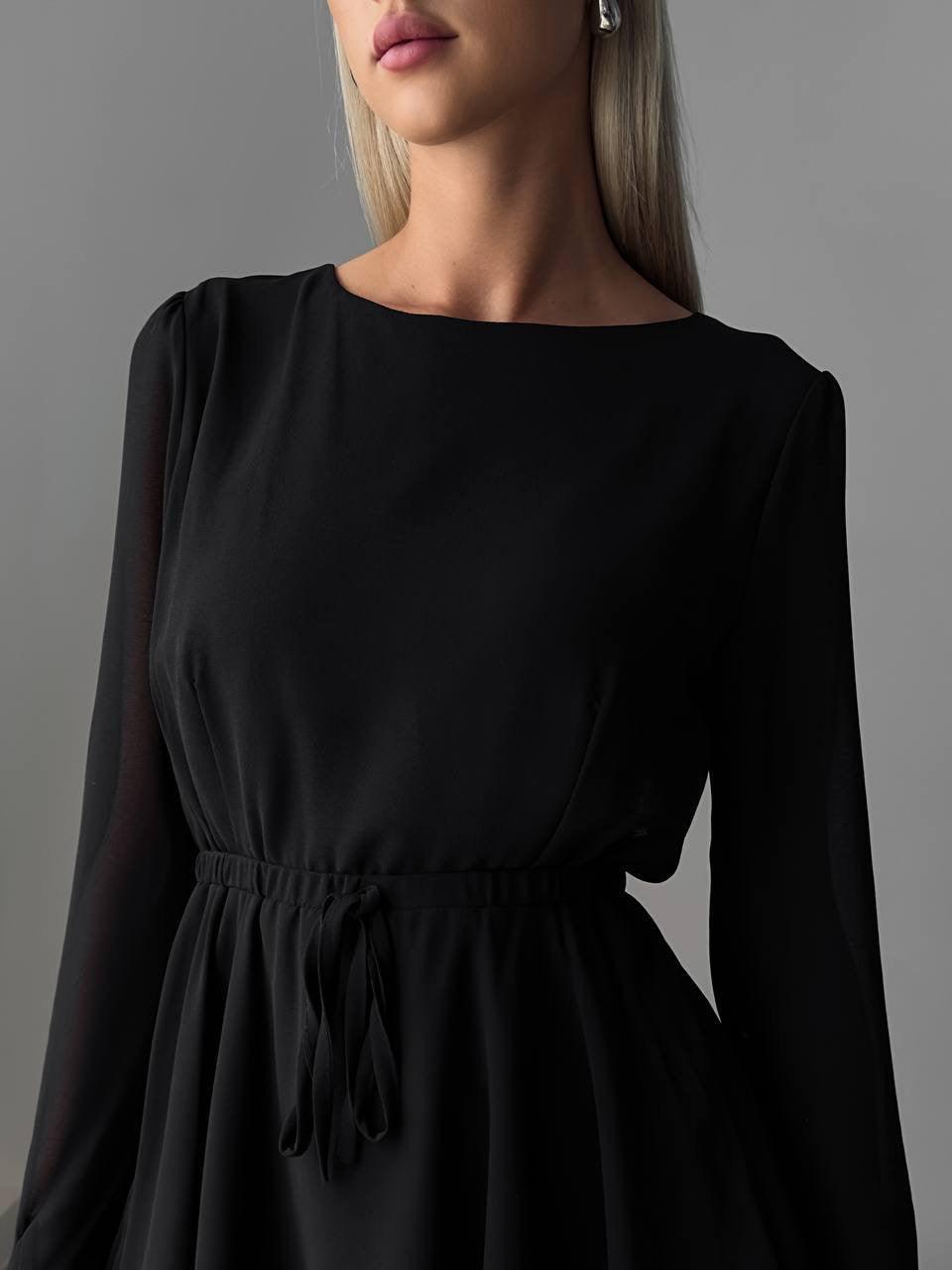 Elegant Black Mini Dress.