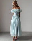 Ethereal Off-Shoulder Maxi Dress - GodBlessDress