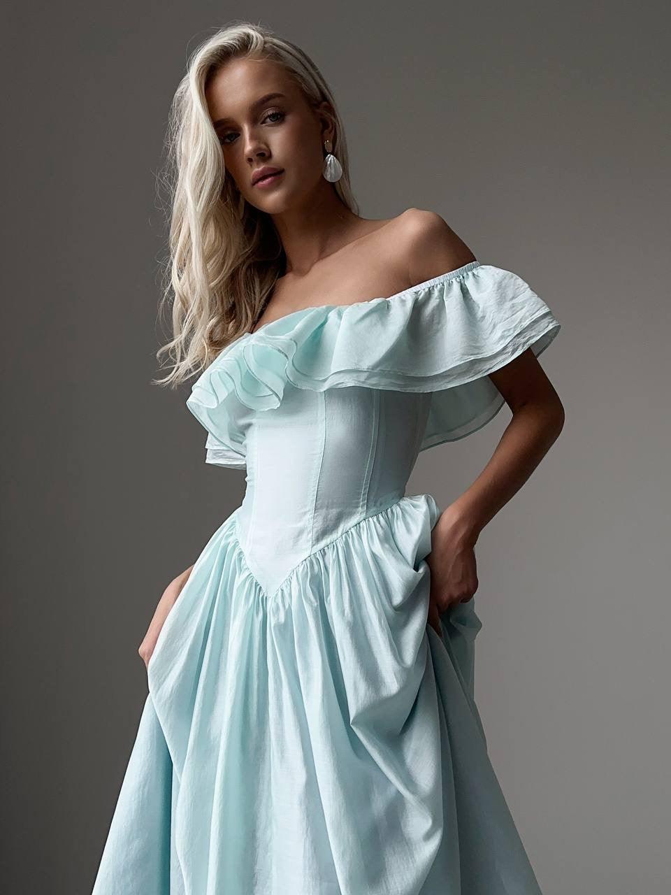 Ethereal Off-Shoulder Maxi Dress - GodBlessDress