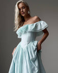 Ethereal Off-Shoulder Maxi Dress - GodBlessDress