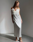 Elegant Chic White Midi Dress - GodBlessDress