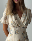 Floral Midi Dress - GodBlessDress