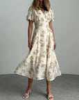 Floral Midi Dress - GodBlessDress