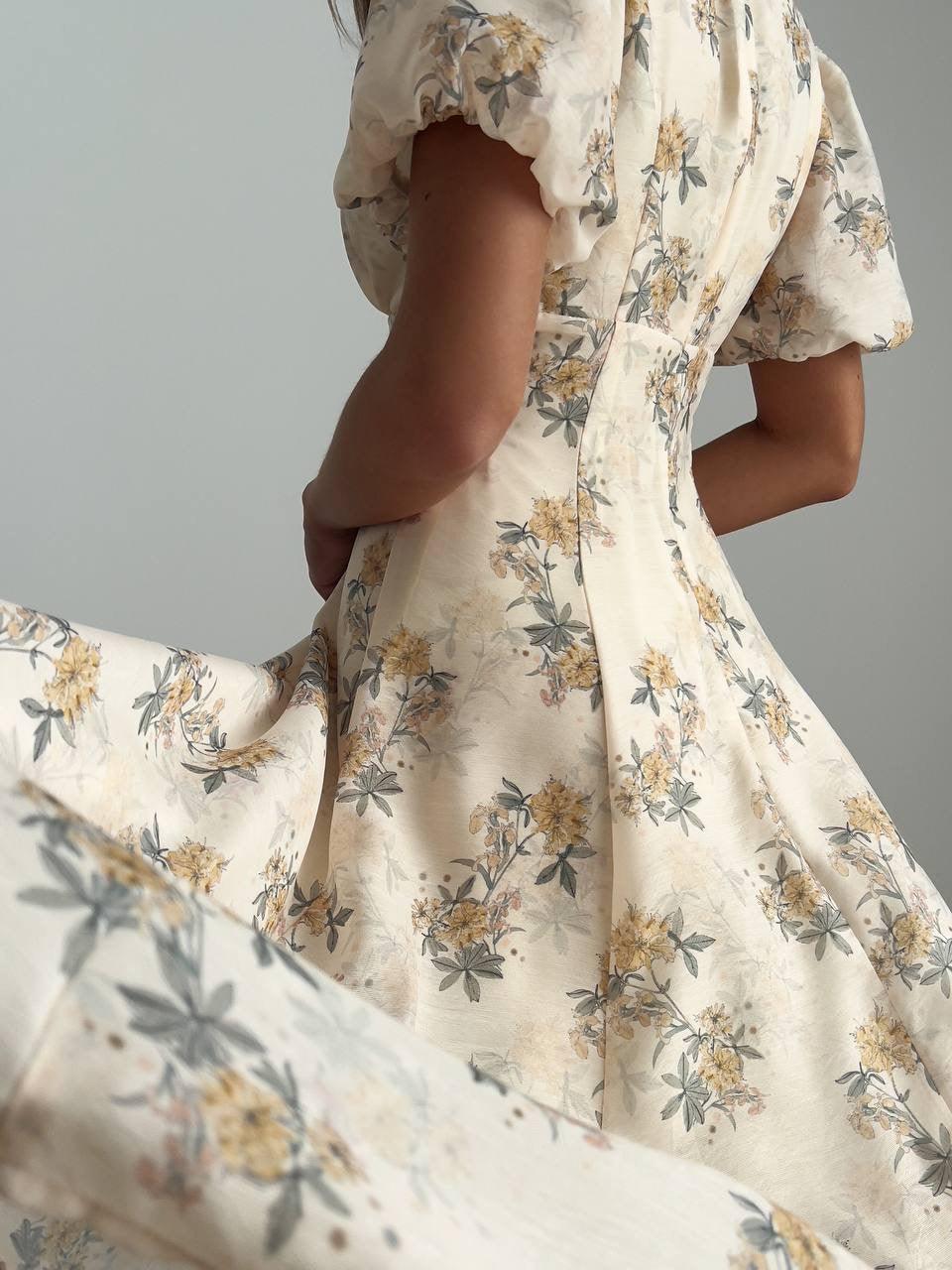 Floral Midi Dress - GodBlessDress