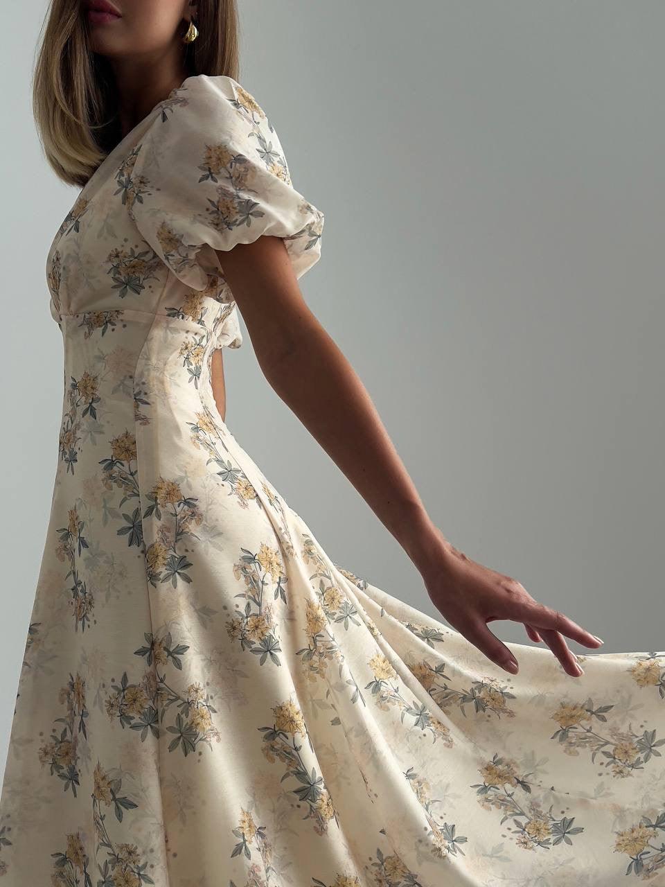 Floral Midi Dress - GodBlessDress