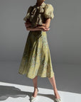 Elegant Floral Midi Suit - GodBlessDress