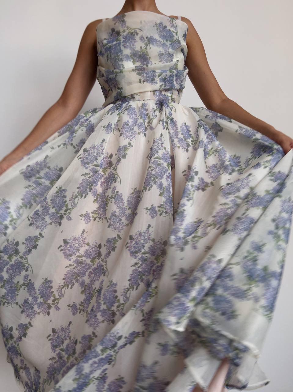 Elegant Floral Print Dress - GodBlessDress