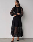 Elegant Black Lace Dress - GodBlessDress