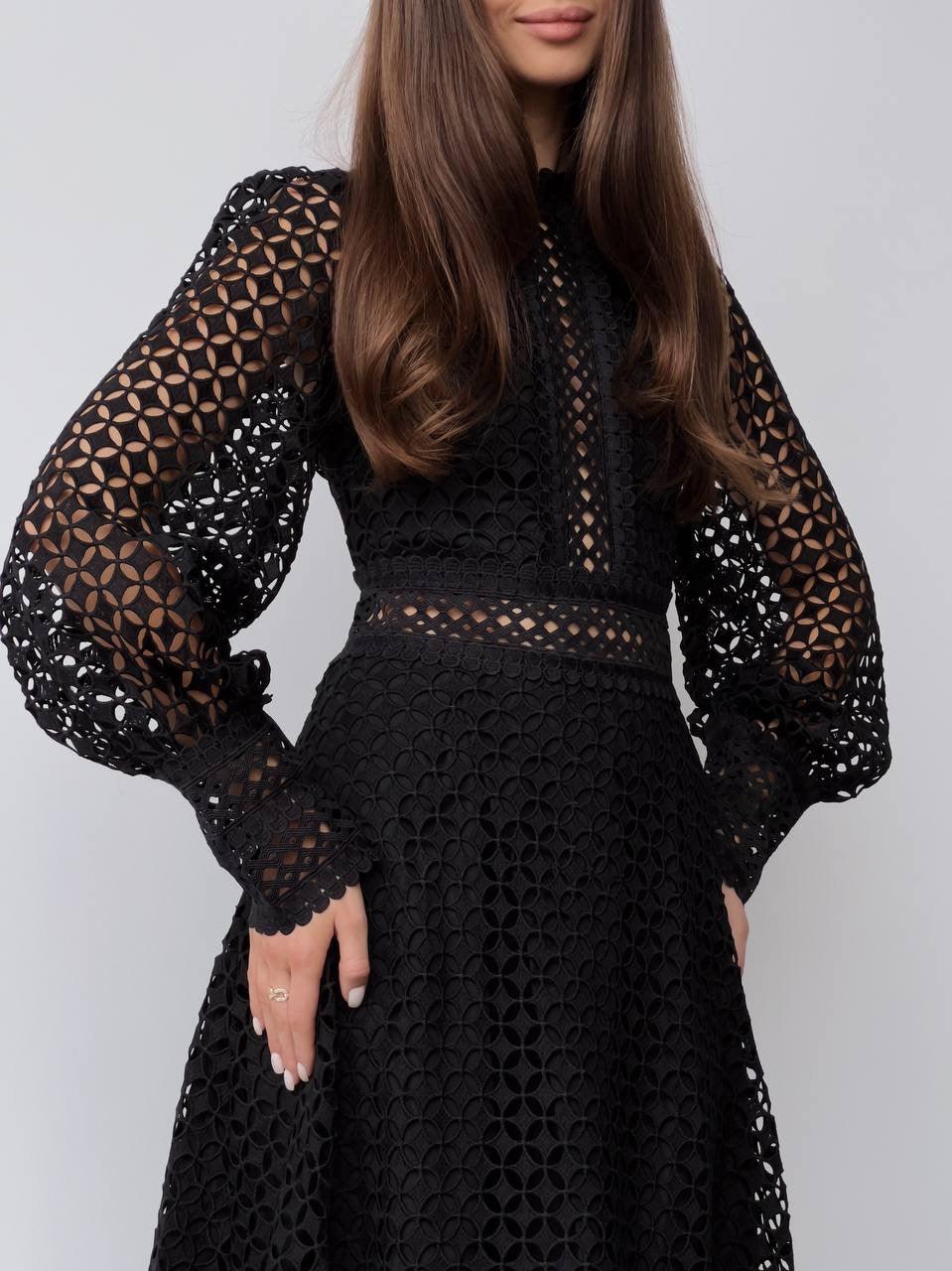 Elegant Black Lace Dress - GodBlessDress