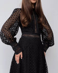 Elegant Black Lace Dress - GodBlessDress