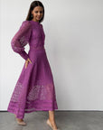 Stunning Purple Lace Dress - GodBlessDress