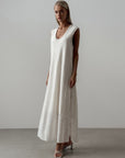 Elegant White Maxi Dress