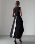 Elegant Black Asymmetric Dress