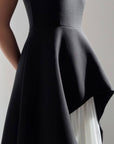 Elegant Black Asymmetric Dress