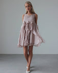 Flowy Ruffled Sleeveless Mini Dress