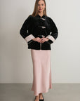 Noir Silk Charm Jacket